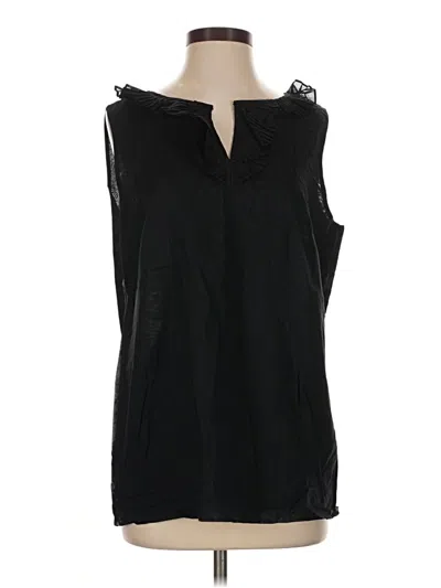 Pre-owned Talbots Outlet Sleeveless Blouse In Black