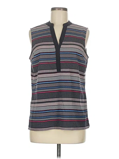 Pre-owned Talbots Outlet Sleeveless Blouse In Blue