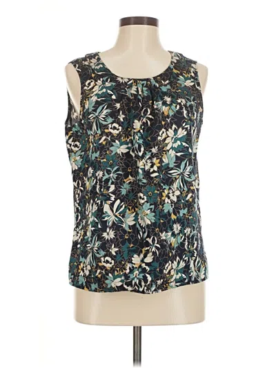 Pre-owned Talbots Outlet Sleeveless Blouse In Blue