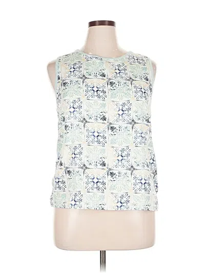 Pre-owned Talbots Outlet Sleeveless Blouse In Blue