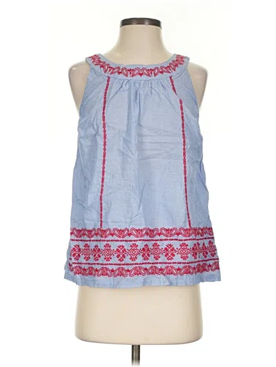 Pre-owned Talbots Outlet Sleeveless Blouse In Blue