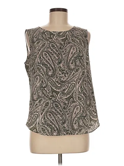 Pre-owned Talbots Outlet Sleeveless Blouse In Brown