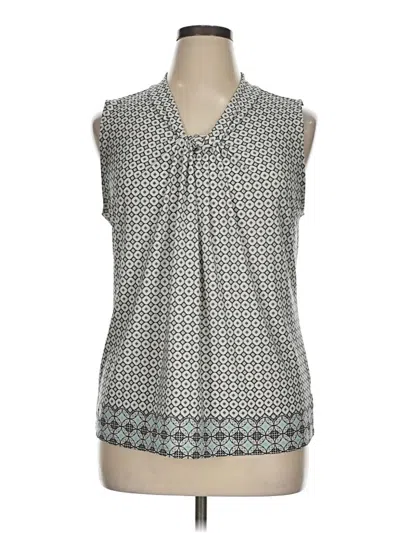 Pre-owned Talbots Outlet Sleeveless Blouse In Gray