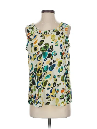 Pre-owned Talbots Outlet Sleeveless Blouse In Green
