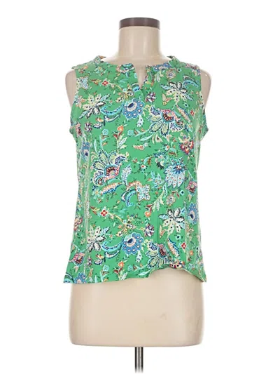 Pre-owned Talbots Outlet Sleeveless Blouse In Green