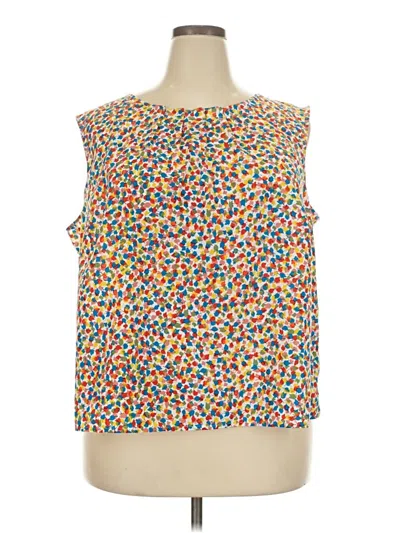 Pre-owned Talbots Outlet Sleeveless Blouse In Orange