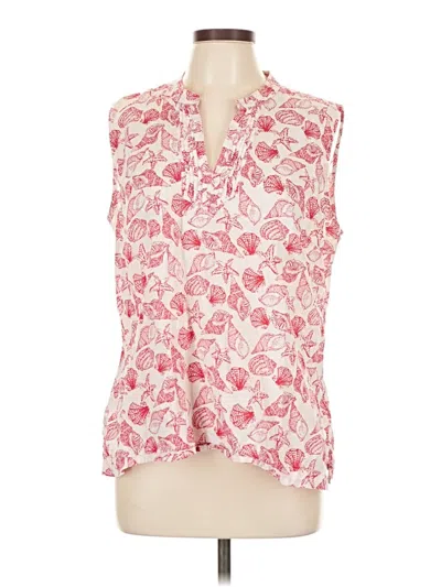 Pre-owned Talbots Outlet Sleeveless Blouse In Pink