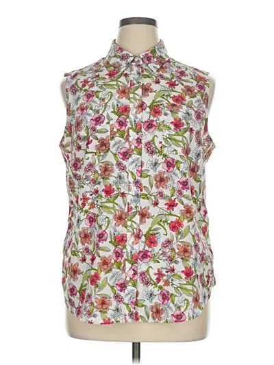 Pre-owned Talbots Outlet Sleeveless Blouse In Pink