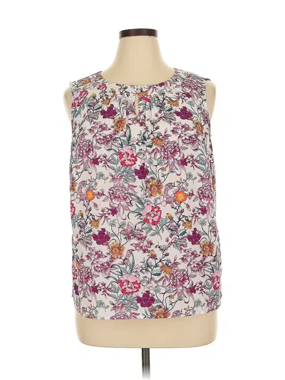 Pre-owned Talbots Outlet Sleeveless Blouse In Purple