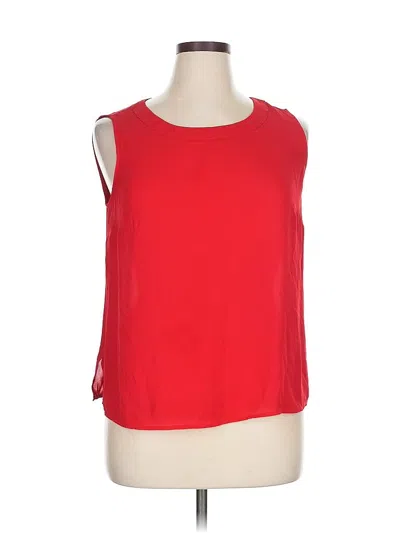 Pre-owned Talbots Outlet Sleeveless Blouse In Red