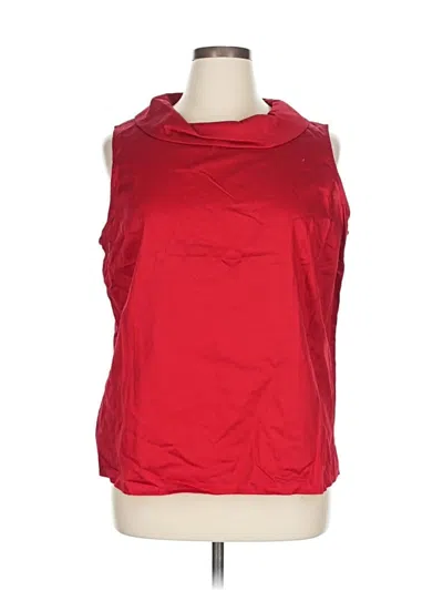 Pre-owned Talbots Outlet Sleeveless Blouse In Red