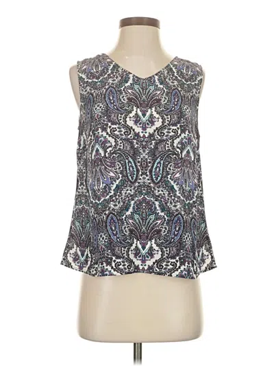 Pre-owned Talbots Outlet Sleeveless Blouse In Silver