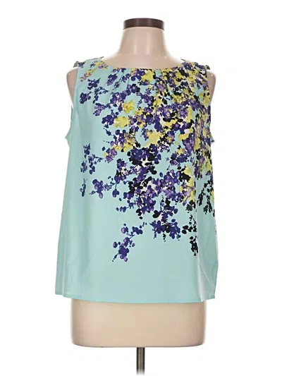 Pre-owned Talbots Outlet Sleeveless Blouse In Teal