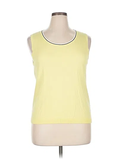 Pre-owned Talbots Outlet Sleeveless T-shirt In Yellow