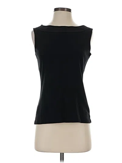 Pre-owned Talbots Outlet Sleeveless Top Black Boatneck Tops