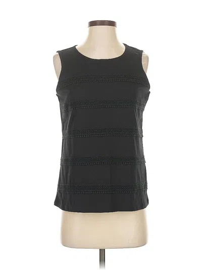Pre-owned Talbots Outlet Sleeveless Top Black Scoop Neck Tops