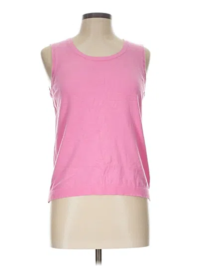 Pre-owned Talbots Outlet Sleeveless Top Pink Boatneck Tops