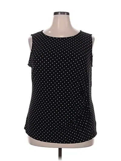 Pre-owned Talbots Outlet Sleeveless T-shirt In Black
