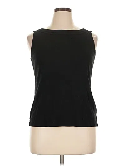 Pre-owned Talbots Outlet Sleeveless T-shirt In Black