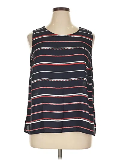 Pre-owned Talbots Outlet Sleeveless T-shirt In Blue