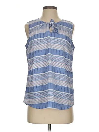 Pre-owned Talbots Outlet Sleeveless T-shirt In Blue