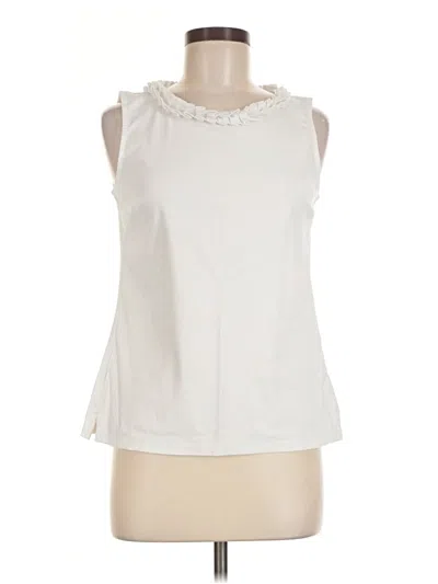 Pre-owned Talbots Outlet Sleeveless T-shirt In Ivory