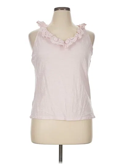 Pre-owned Talbots Outlet Sleeveless T-shirt In Pink
