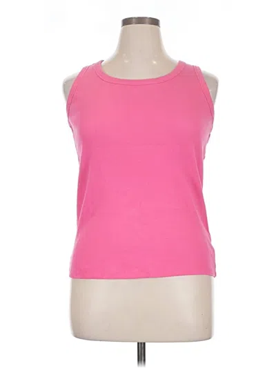 Pre-owned Talbots Outlet Sleeveless T-shirt In Pink