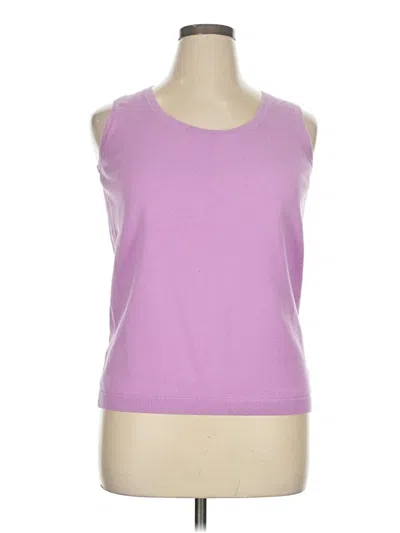Pre-owned Talbots Outlet Sleeveless T-shirt In Purple