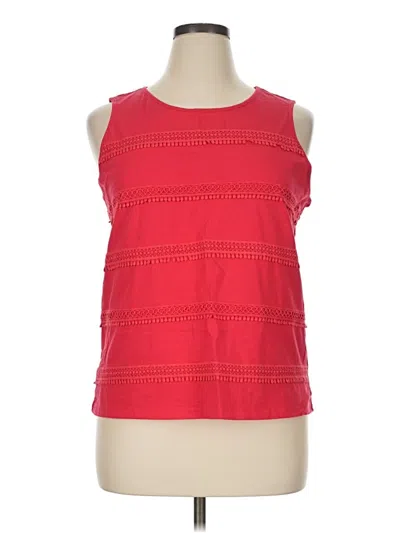 Pre-owned Talbots Outlet Sleeveless T-shirt In Red