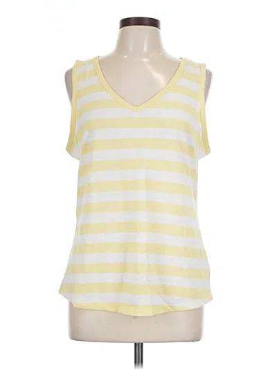 Pre-owned Talbots Outlet Sleeveless T-shirt In Yellow