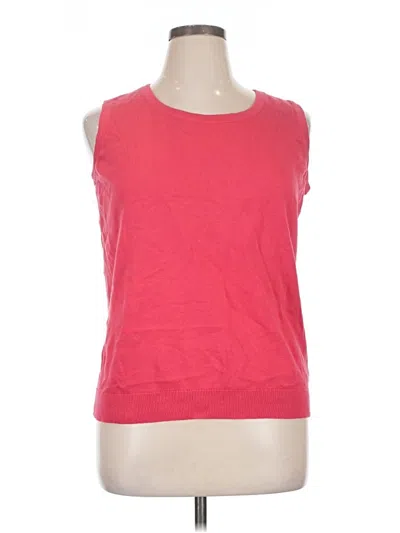 Pre-owned Talbots Outlet Sweater Vest In Pink