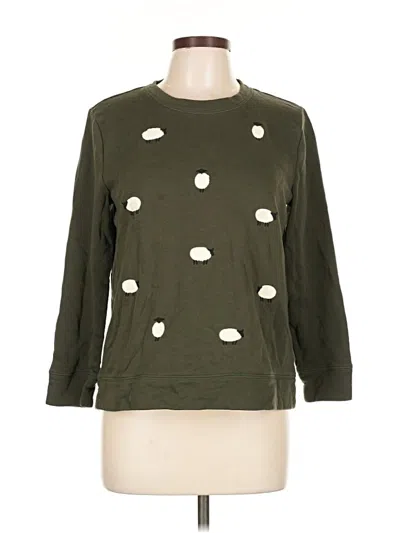 Pre-owned Talbots Outlet Sweatshirt In Green