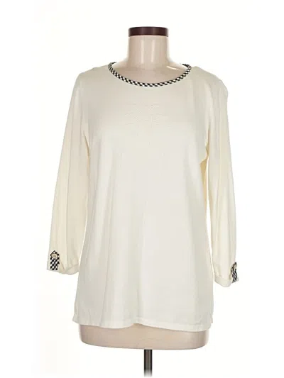 Pre-owned Talbots Outlet Sweatshirt In Ivory