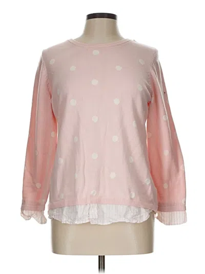 Pre-owned Talbots Outlet Sweatshirt In Pink