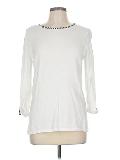 Pre-owned Talbots Outlet Sweatshirt In White