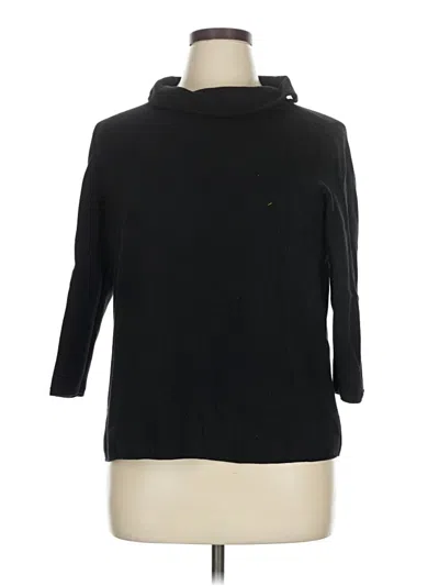Pre-owned Talbots Outlet Turtleneck Sweater In Black