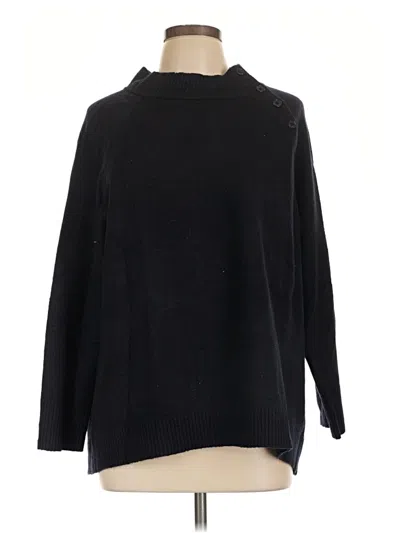 Pre-owned Talbots Outlet Turtleneck Sweater In Black