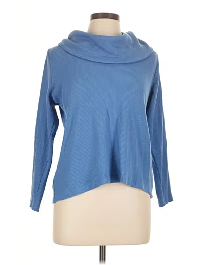 Pre-owned Talbots Outlet Turtleneck Sweater In Blue