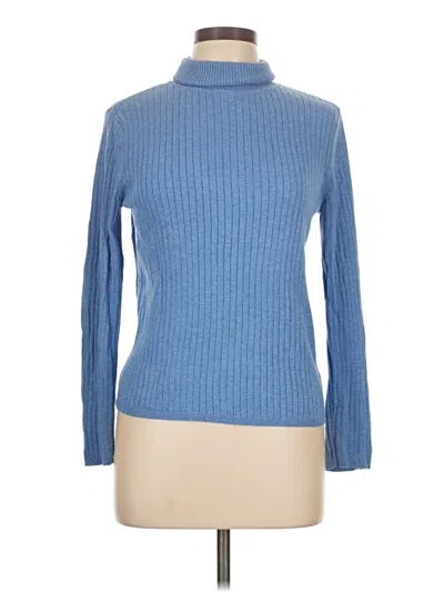 Pre-owned Talbots Outlet Turtleneck Sweater In Blue