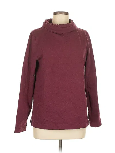 Pre-owned Talbots Outlet Turtleneck Sweater In Burgundy