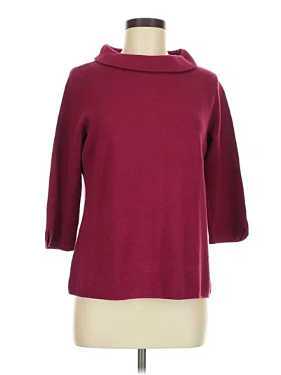 Pre-owned Talbots Outlet Turtleneck Sweater In Burgundy