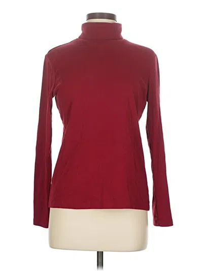 Pre-owned Talbots Outlet Turtleneck Sweater In Burgundy