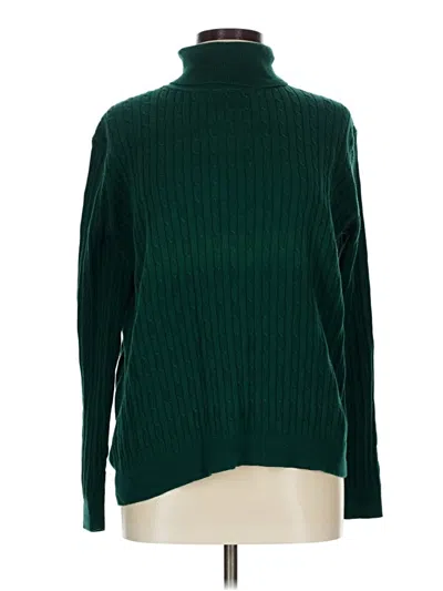 Pre-owned Talbots Outlet Turtleneck Sweater In Green