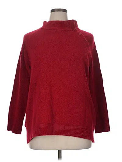 Pre-owned Talbots Outlet Turtleneck Sweater In Red