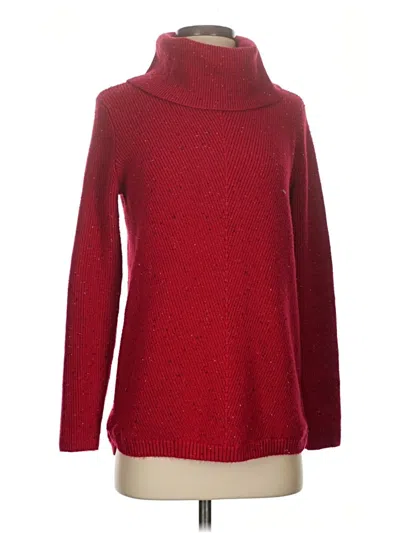 Pre-owned Talbots Outlet Turtleneck Sweater In Red