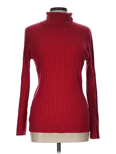 Pre-owned Talbots Outlet Turtleneck Sweater In Red