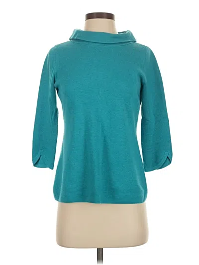Pre-owned Talbots Outlet Turtleneck Sweater In Teal