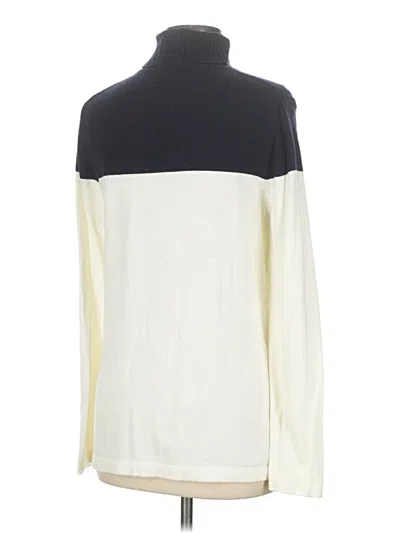 Pre-owned Talbots Outlet Turtleneck Sweater In White