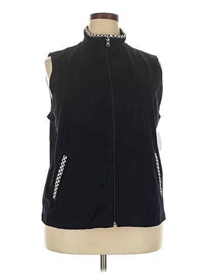 Pre-owned Talbots Outlet Vest In Black